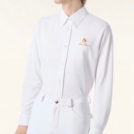 [가격문의][홍콩명품.Loro Piana] 로로피아나 26SS 로고 자수 남방 셔츠 (화이트), BM24948, JL, 레플리카의류,미러급사이트