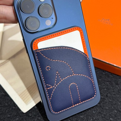 [홍콩명품.Hermes] 에르메스 26SS 로고 레더 가죽 아이폰 IPhone MagSafe (네이비), ET3543, HY, 홍콩명품의류,구매대행,온라인명품