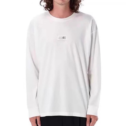 [홍콩명품.Maison Margiela] 메종마르지엘라 26SS 로고 라벨 긴팔 티셔츠 (2컬러), BM25087, YS, 레플리카의류,미러급사이트