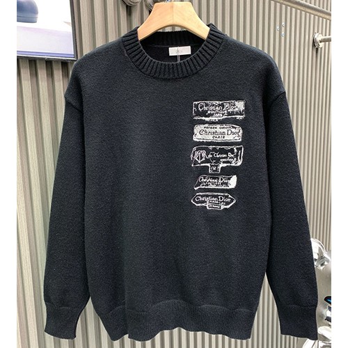 디올 로고 Archives Labels 니트 스웨터 (블랙) 26SS