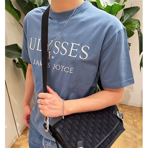 디올 로고 Ulysses 프린트 반팔 티셔츠 (블루) 26SS