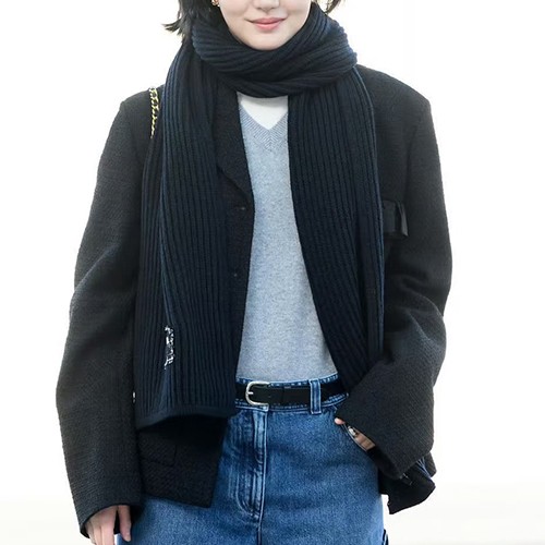 샤넬 로고 여성 트위드 자켓 (블랙) 26SS