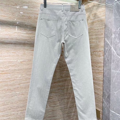 에르메스 로고 데님 팬츠 진 청바지 (라이트그레이) 26SS