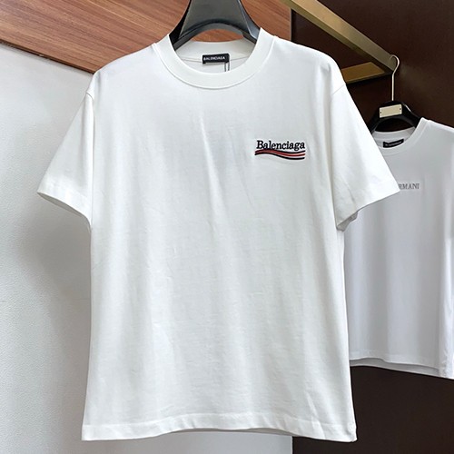 발렌시아가 로고 웨이브 자수 반팔 티셔츠 (2컬러) 26SS
