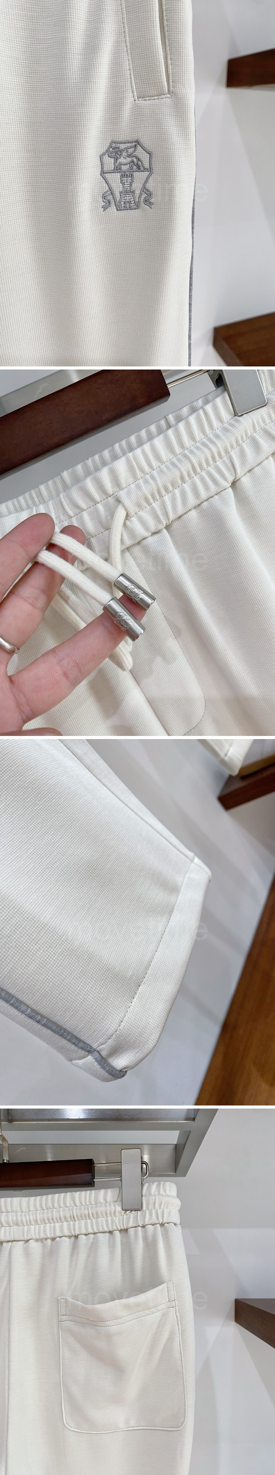 브루넬로 쿠치넬리 로고 자수 조거 팬츠 바지 (5컬러) 26SS 상세이미지 3