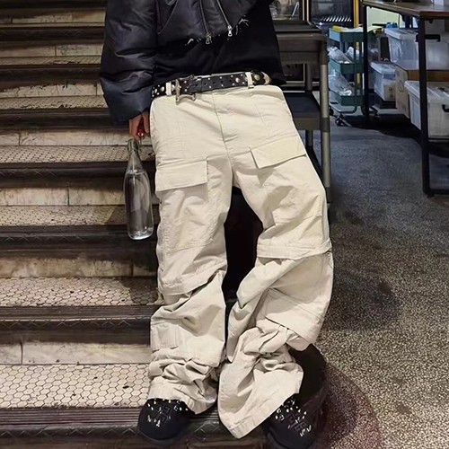발렌시아가 로고 오버핏 팬츠 바지 탈부착 쇼츠 반바지 (2컬러) 26SS