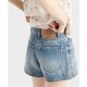 프라다 로고 여성 데님 미니 쇼츠 반바지 26SS