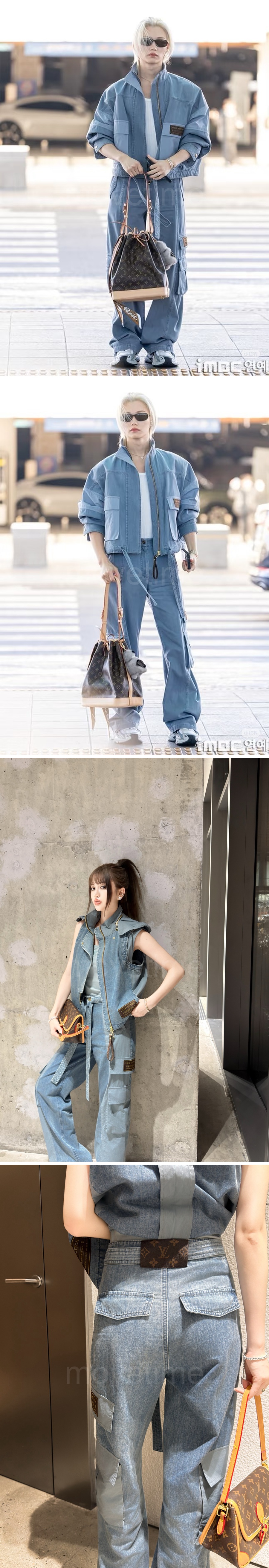 루이비통 로고 여성 데님 팬츠 진 청바지 26SS 상세이미지 2