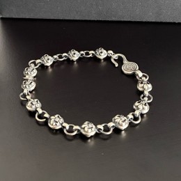 크롬하츠 로고 19cm 925실버 팔찌 26SS