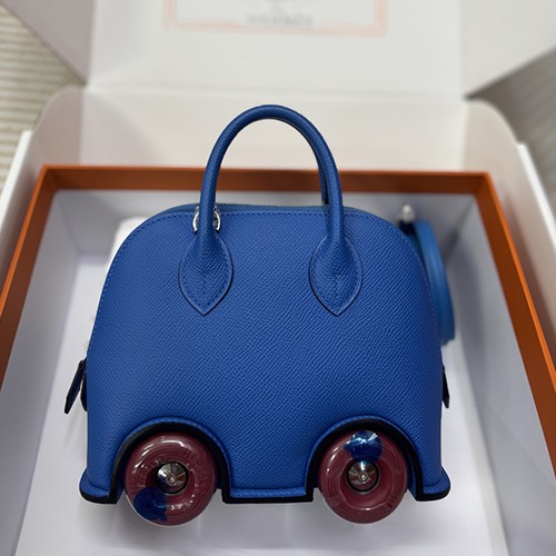 에르메스 로고 Bolide 19cm 토트백 핸드백 (블루) 26SS