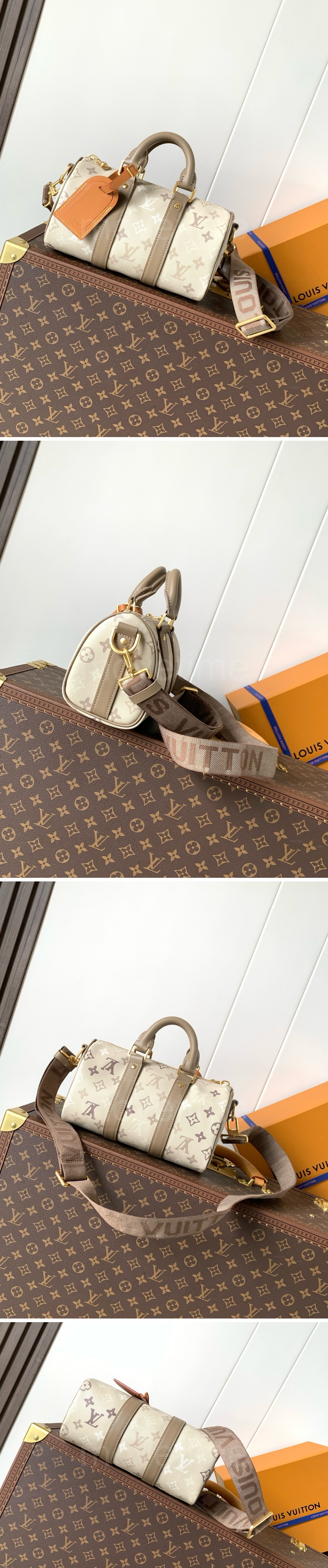 루이비통 로고 모노그램 Keepall Bandouliere 25 토트백 핸드백 M29272 (베이지) 26SS 상세이미지 2
