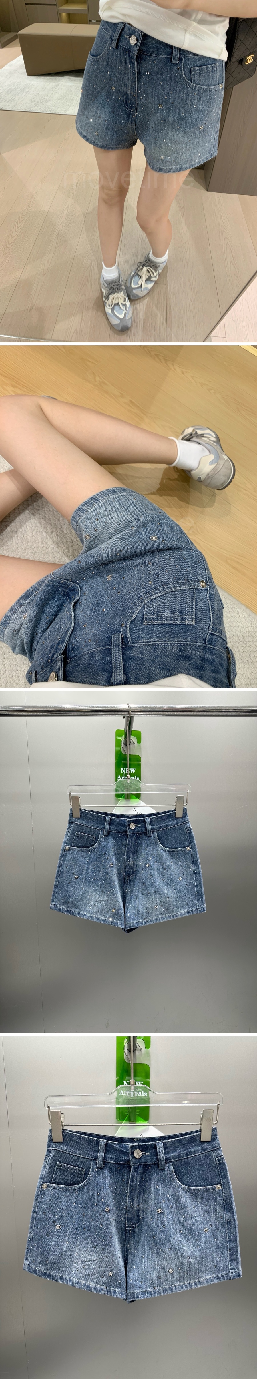 샤넬 여성 데님 핫팬츠 쇼츠 반바지 26SS 상세이미지 2