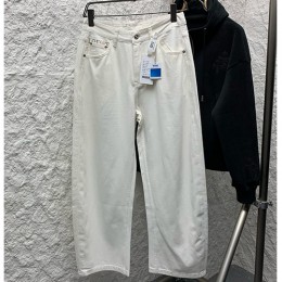 로에베 오버핏 데님 팬츠 화이트 진 청바지 26SS
