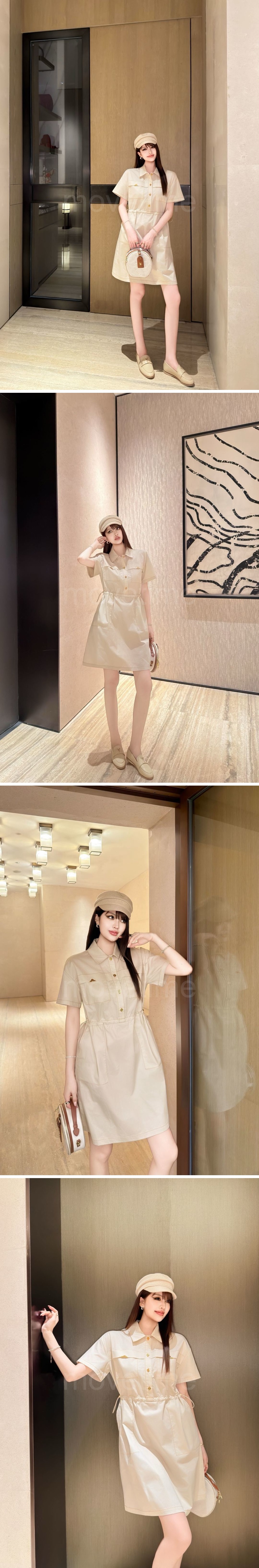 루이비통 여성 카라 반팔 원피스 26SS 상세이미지 2