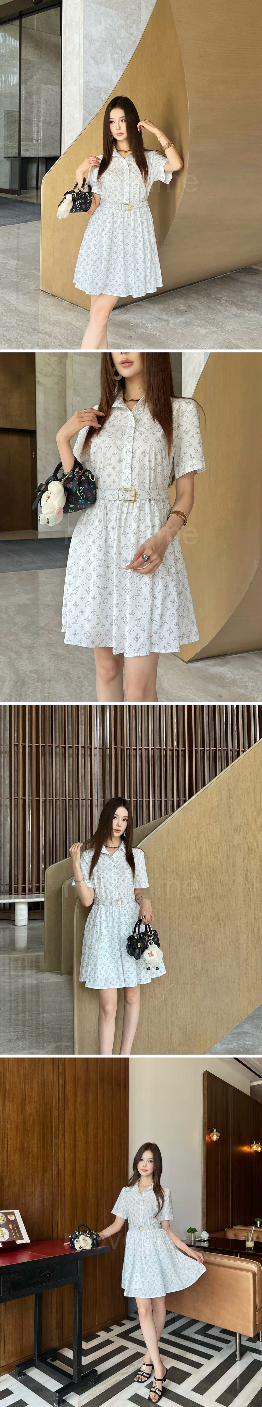루이비통 여성 모노그램 반팔 셔츠 원피스 26SS 상세이미지 3