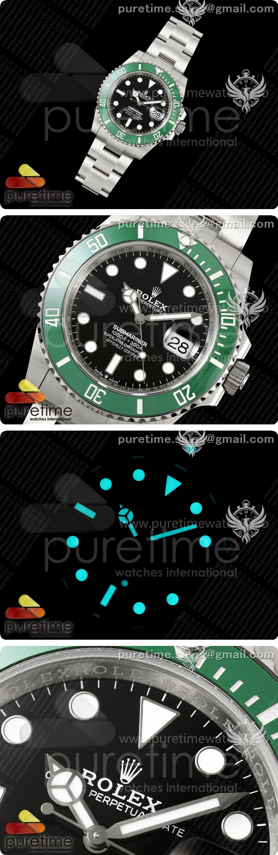 롤렉스 서브마리너 41mm 126610 LV 커밋 QF 1:1 베스트 에디션 904L 스테인리스 스틸 케이스 및 브레이슬릿 JH3285 (프리 스프링) 상세이미지 2
