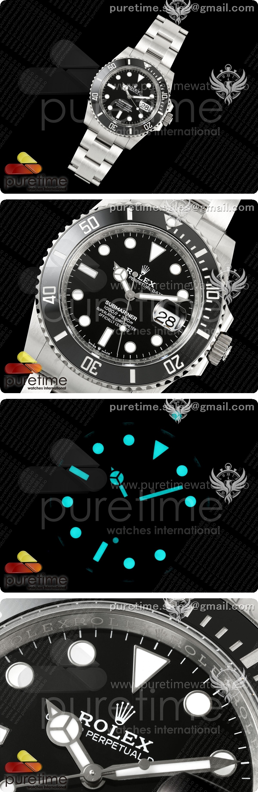 롤렉스 서브마리너 41mm 126610 LN 블랙 QF 1:1 베스트 에디션 904L 스테인리스 스틸 케이스 및 브레이슬릿 JH3285 (프리 스프링) 상세이미지 2