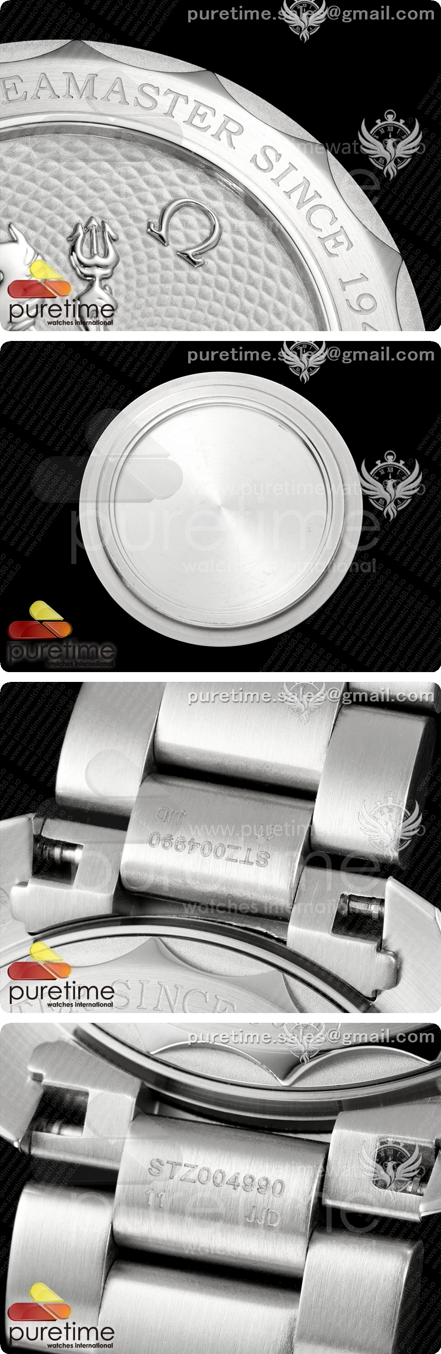 오메가 씨마스터 39.5mm VSF 1:1 베스트 에디션 서머 블루 다이얼 스테인리스 스틸 브레이슬릿 VS8800 슈퍼 클론 V4 상세이미지 8