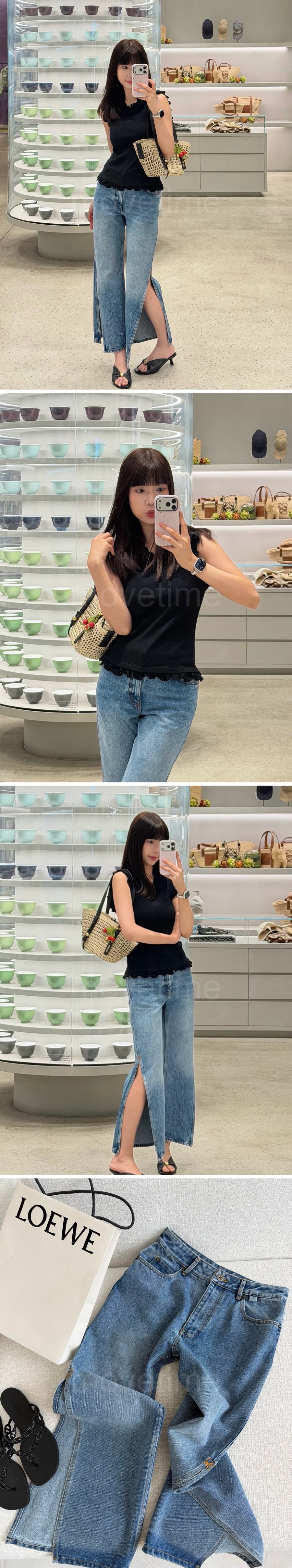 로에베 여성 오버핏 데님 팬츠 진 청바지 26SS 상세이미지 2