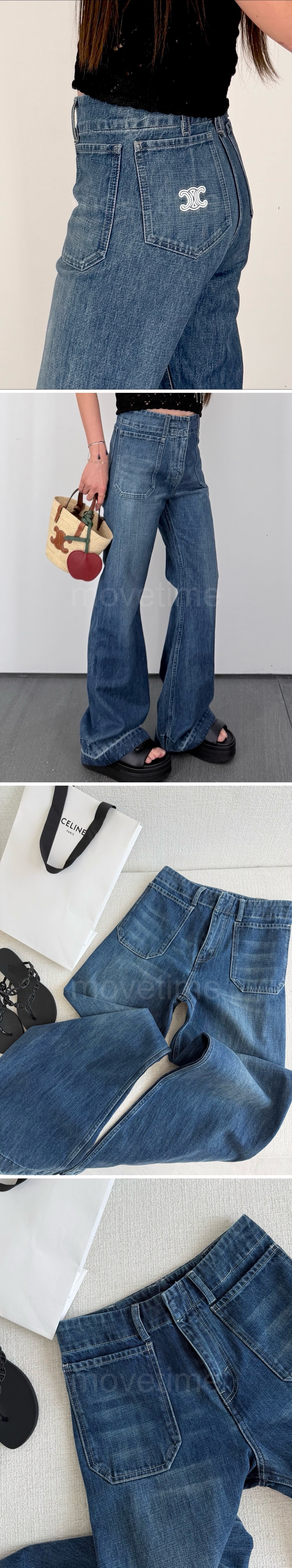 셀린느 여성 데님 팬츠 진 청바지 26SS 상세이미지 3