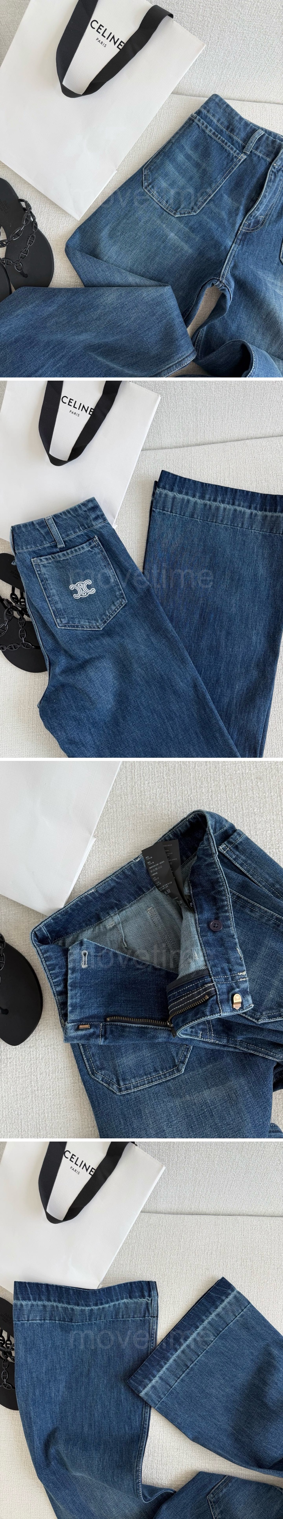 셀린느 여성 데님 팬츠 진 청바지 26SS 상세이미지 4