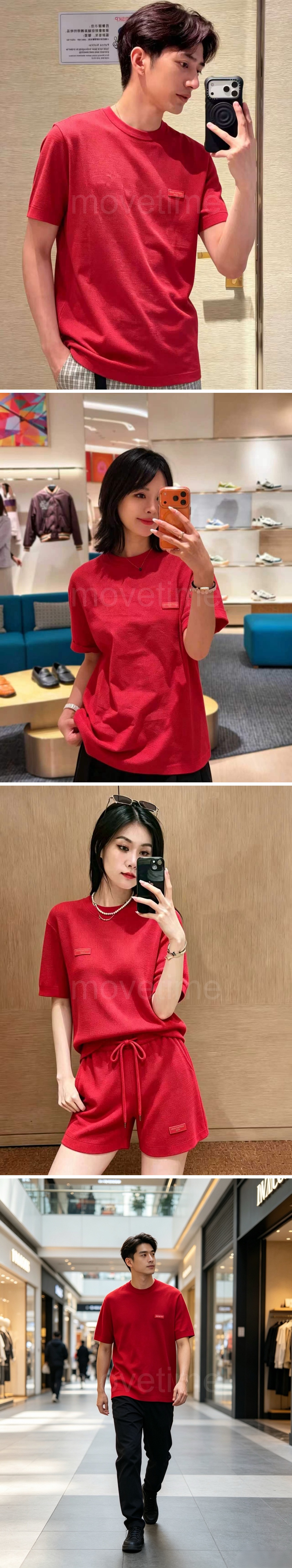 루이비통 반팔 티셔츠 + 쇼츠 반바지 상하의 세트 26SS 상세이미지 2