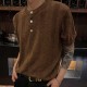 브루넬로 쿠치넬리 하프버튼 니트 반팔 티셔츠 26SS