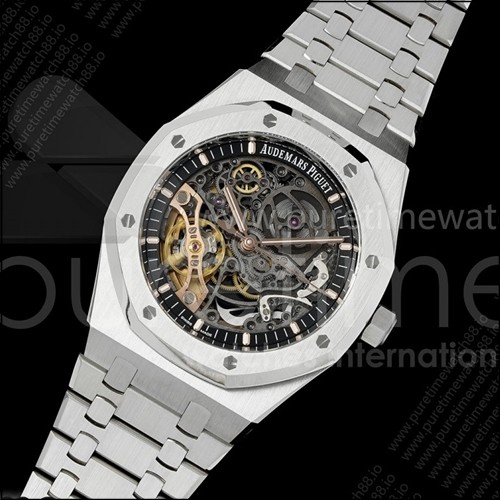오데마피게 로얄 오크 41mm 오픈워크 15407 SS OCTA 1:1 베스트 에디션, SS 브레이슬릿 SA3132 V3 (프리 스프링)
