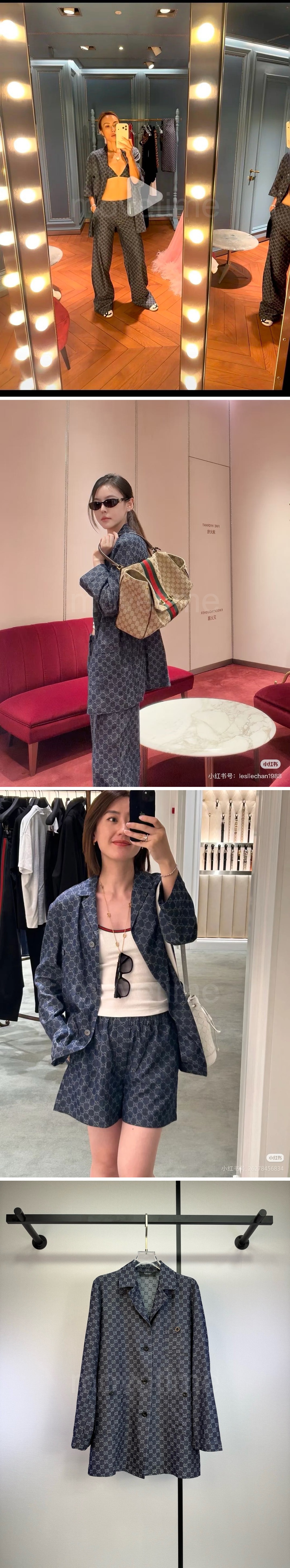 구찌 여성 GG수프림 데님 셔츠 자켓 26SS 상세이미지 2