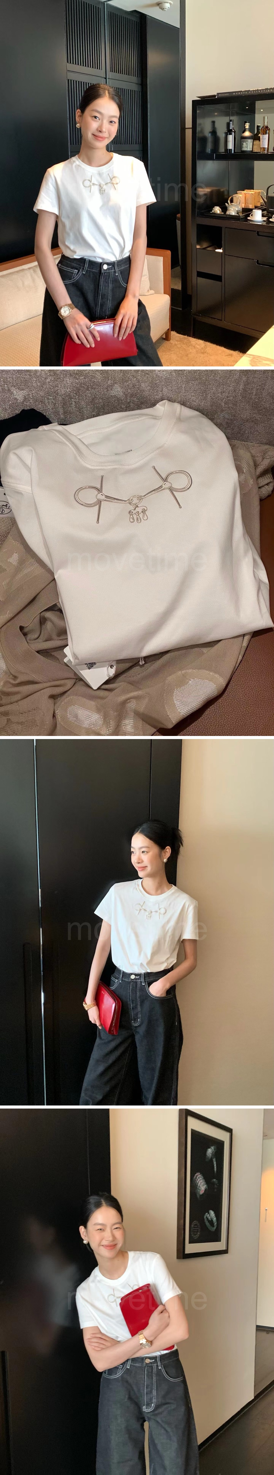 에르메스 여성 Mors 반팔 티셔츠 26SS 상세이미지 2