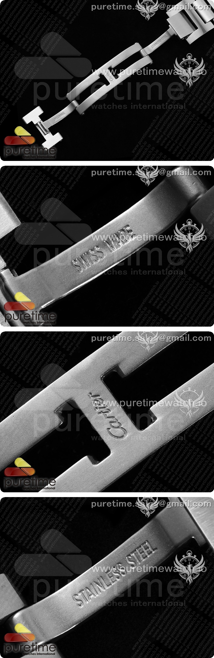 까르띠에 발롱 블루 36mm AF 1:1 베스트 에디션 화이트 다이얼 스테인리스 스틸 브레이슬릿 NH05B 상세이미지 9