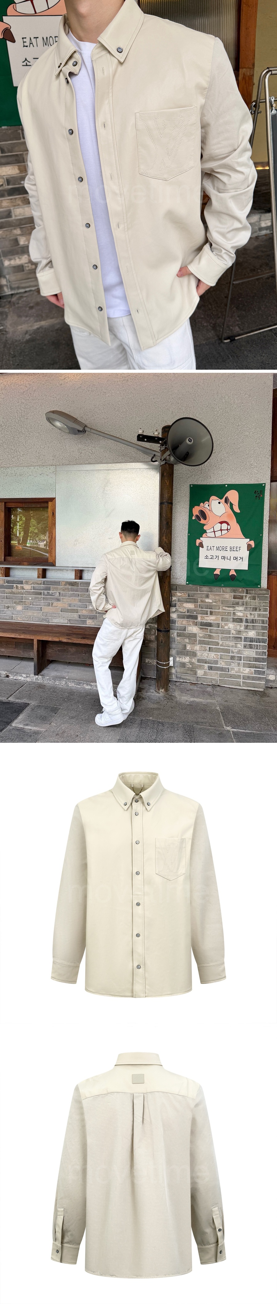 루이비통 남성용 자수로고 가죽자켓 명품레플리카 미러급 26SS 상세이미지 2