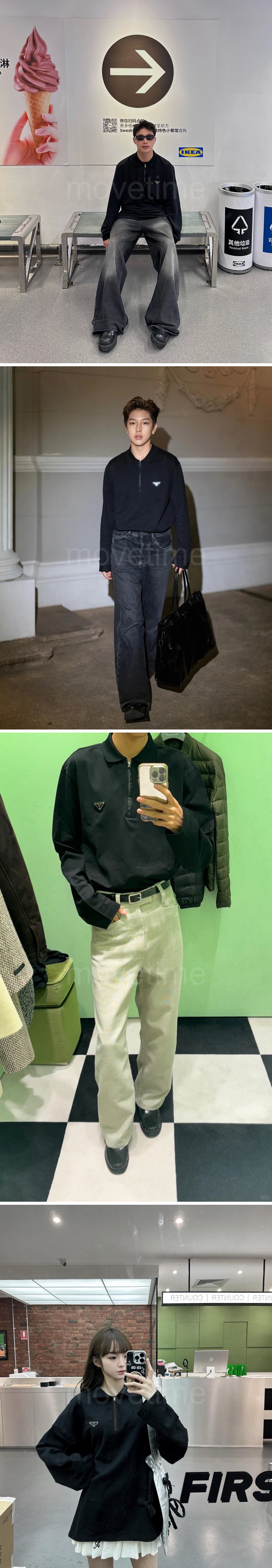 프라다 삼각로고 남자 오버핏 긴팔티 레플리카 26신상 상세이미지 3