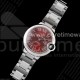 까르띠에 발롱블루 여자 33mm 스테인리스 스틸 AF 1:1 레드 다이얼 SEIKO NH05A
