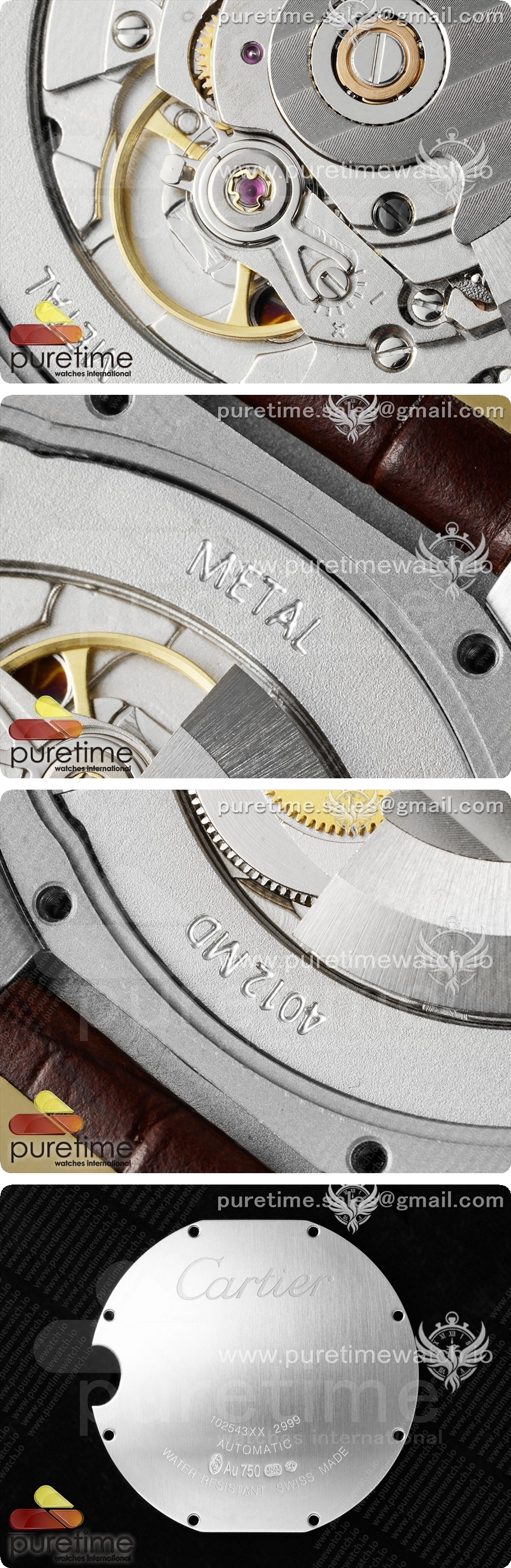 까르띠에 발롱블루 42mm 스테인리스 스틸 AF 1:1 베스트 에디션 화이트 텍스처 다이얼A2824 V5 상세이미지 6