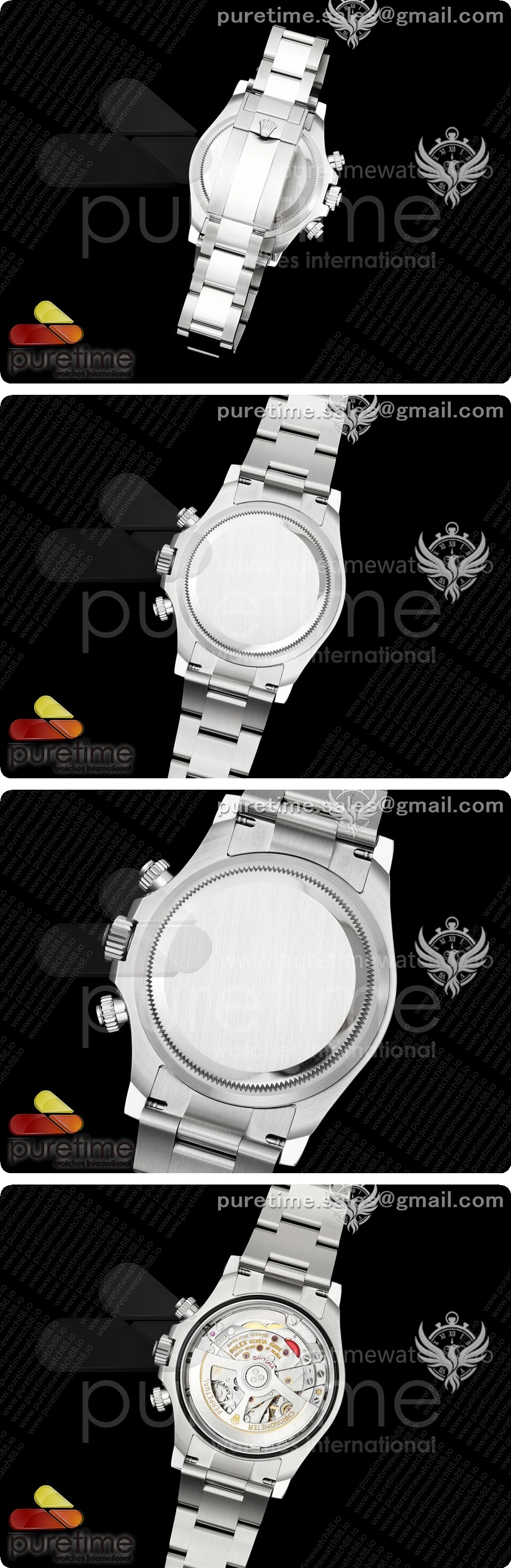 롤렉스 데이토나 126500 3CF 1:1 904L 스틸 블랙 다이얼 SS 브레이슬릿 DD4131 상세이미지 5