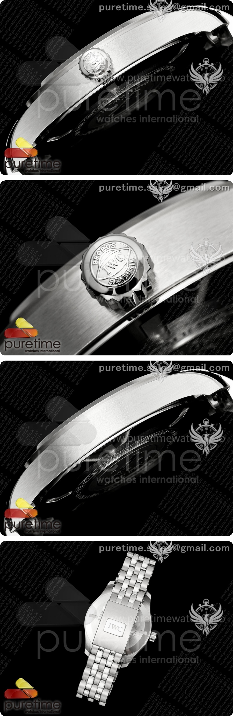 IWC Mark XX MZF 1:1 블루/로직 다이얼, 스테인리스 스틸 브레이슬릿 A2892 상세이미지 4