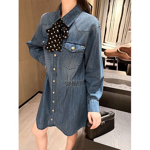발렌티노 여성 데님 셔츠 원피스 26SS