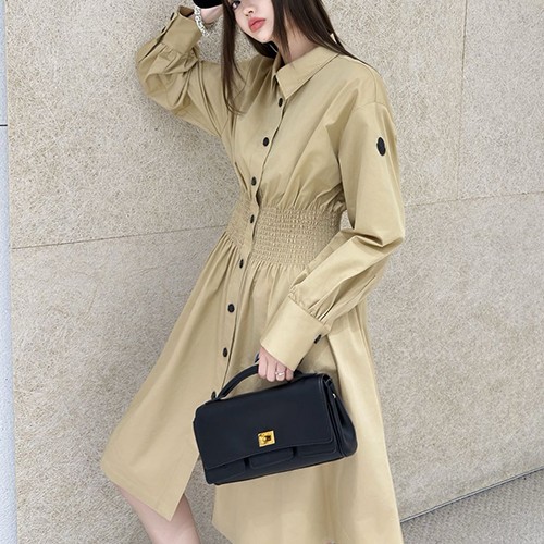 몽클레어 여성 롱 셔츠 원피스 26SS