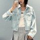 미우미우 여성 데님 카라 자켓 26SS