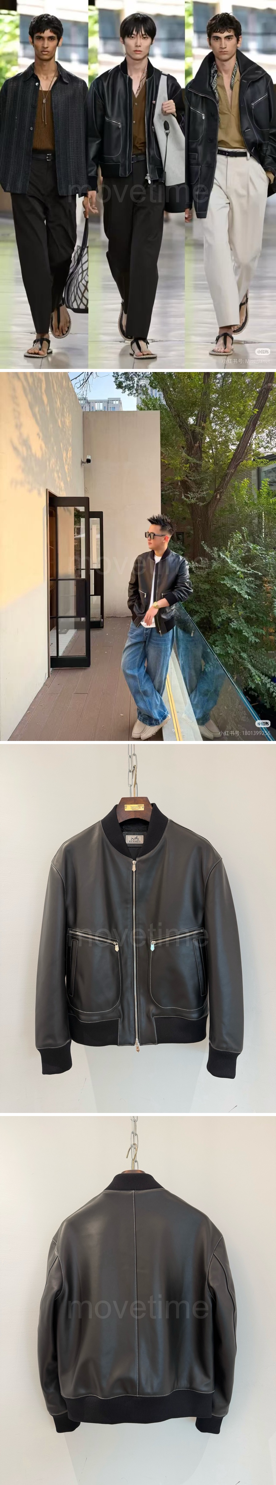 에르메스 레더 가죽 봄버 자켓 26SS 상세이미지 2