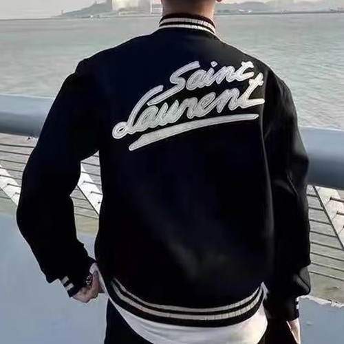 입생로랑 남자 가을겨울 바시티 울자켓 26SS