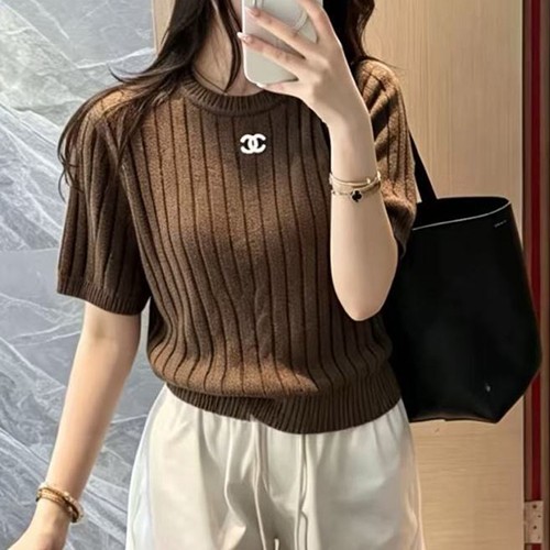 샤넬 여성 니트 반팔 티셔츠 26SS