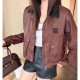 미우미우 여자 카라 자켓 26SS