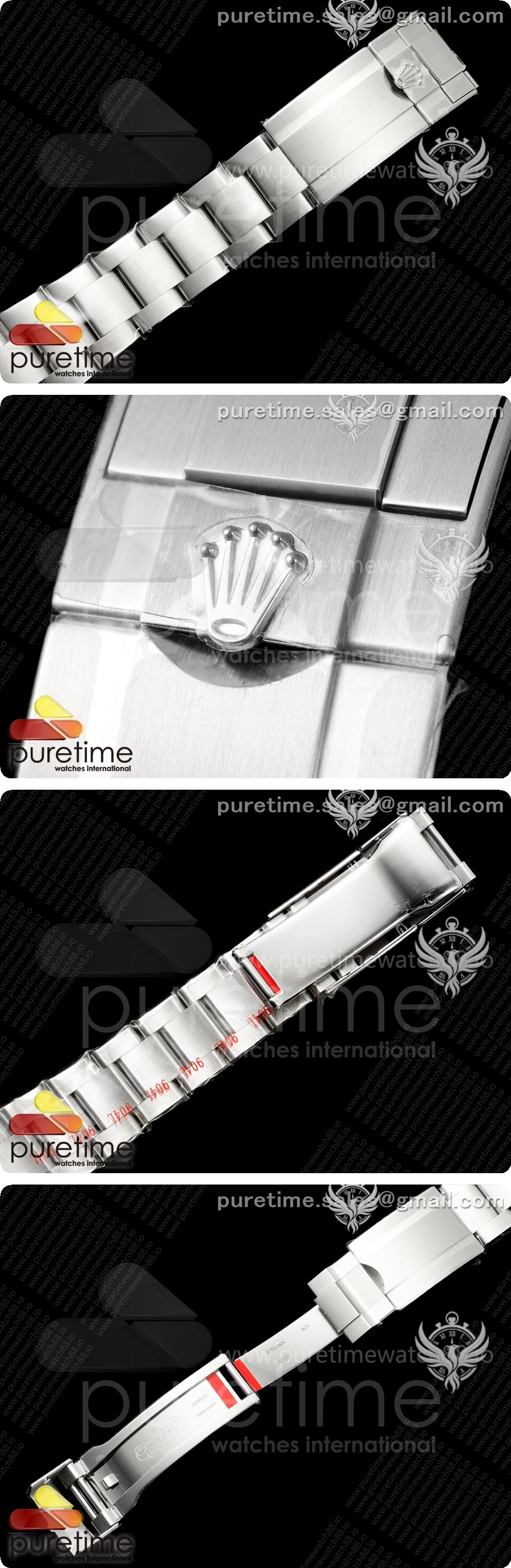 로렉스 익스플로러 레플리카 II 42mm 226570 904L 스테인리스 스틸 골드 메이커 1:1 블랙 다이얼 상세이미지 10