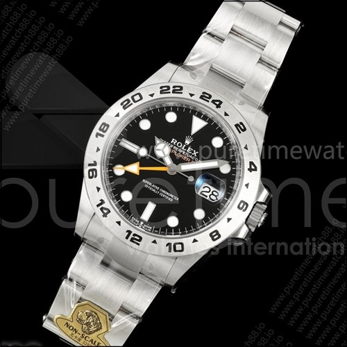 로렉스 익스플로러 레플리카 II 42mm 226570 904L 스테인리스 스틸 골드 메이커 1:1 블랙 다이얼