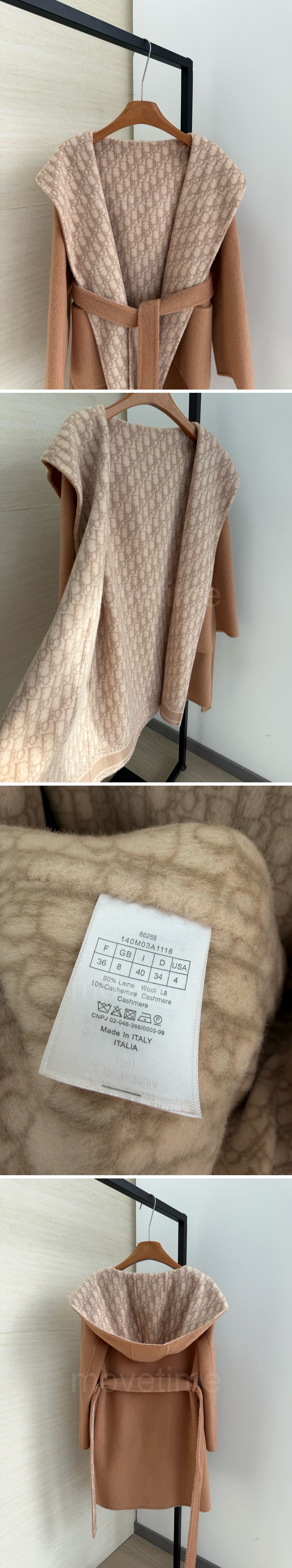 디올 여성 오블리크 캐시미어 롱코트 자켓 26SS 상세이미지 5